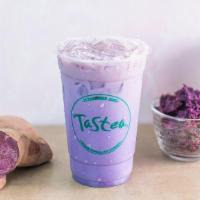 Ube Milk Tea · ube black tea with choice of dairy. Requests under special instructions for additional add-o...