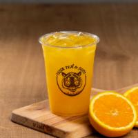 Orange Green Tea · Customers favorite. Iced drink only. Made with 100% fresh orange juice. No artificial flavors.