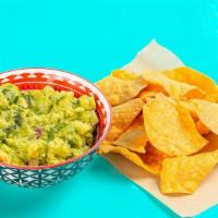 Chips + Guacamole  · Crispy tortilla chips served with  house-made guacamole. Gluten-friendly. .