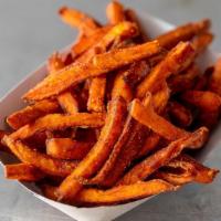 Sweet Potato Fries · Chili spice-dusted & served with house-made ranch.