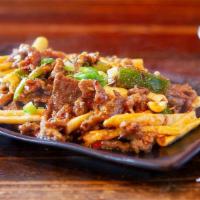 Stir-Fried Beef with Bamboo Shoot in Chef's Spicy Sauce/劍筍牛肉· · 