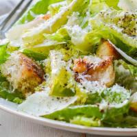 Market Salad · Market Salad (Seasonal): Romaine Lettuces, Parmesan Cheese with House Made Caesar Dressing.