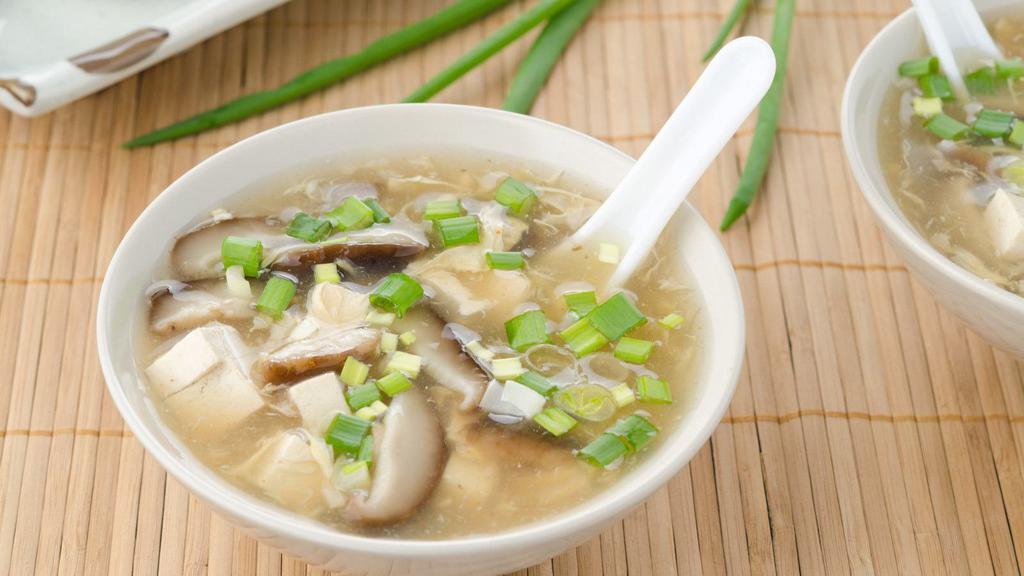 Vegetarian Tofu Soup · Vegetarian mix soup with fresh tofu.