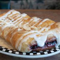Fresh Baked Bear Claw, Blackberry Filled · With almond filling.