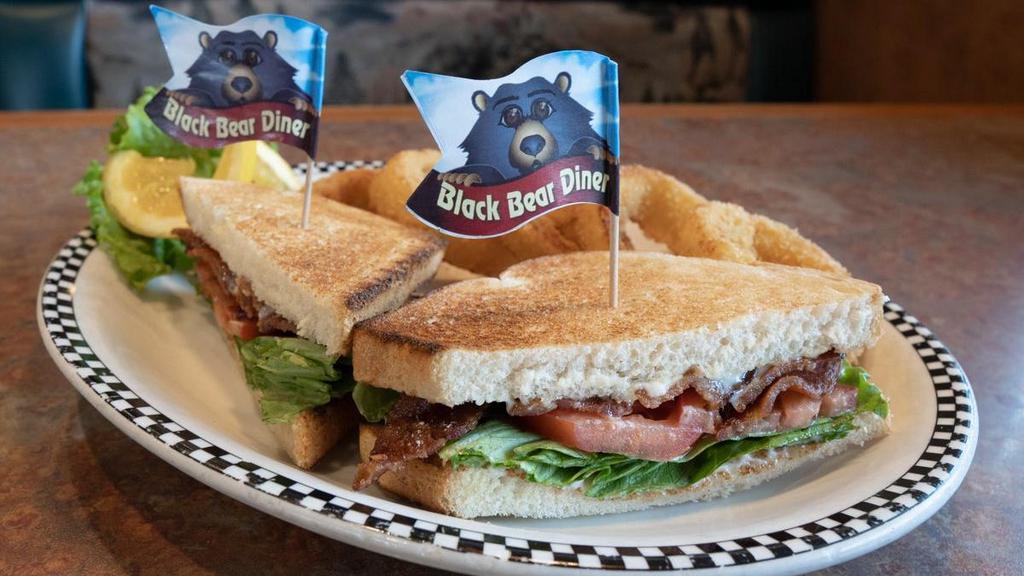 B.L.T. · With bacon, lettuce, tomato & mayonnaise.