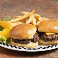 Cubs' Biscuit Bear’S Burger Sliders** · Served with your choice of French fries or fresh fruit.