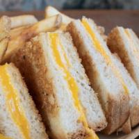 Cubs' Grilled Cheese Sandwich · A classic served with American Cheese.  Served with your choice of French fries or fresh fru...