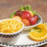 Cubs' Brandi’S Favorite Macaroni & Cheese · Served with French fries or fresh fruit.