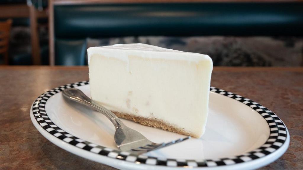 Cheesecake · A light & creamy California-style cheesecake baked on a graham cracker crumb crust.