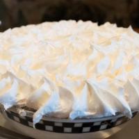 Banana Cream Pie · Banana cream layered with banana slices in a buttery graham cracker crust.  Topped with whip...
