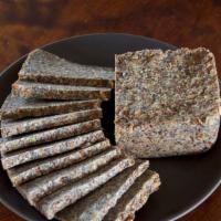 Greens Original Seed Bread-half loaf · With sesame, poppy, pumpkin, flax, sunflower, and chia seeds.