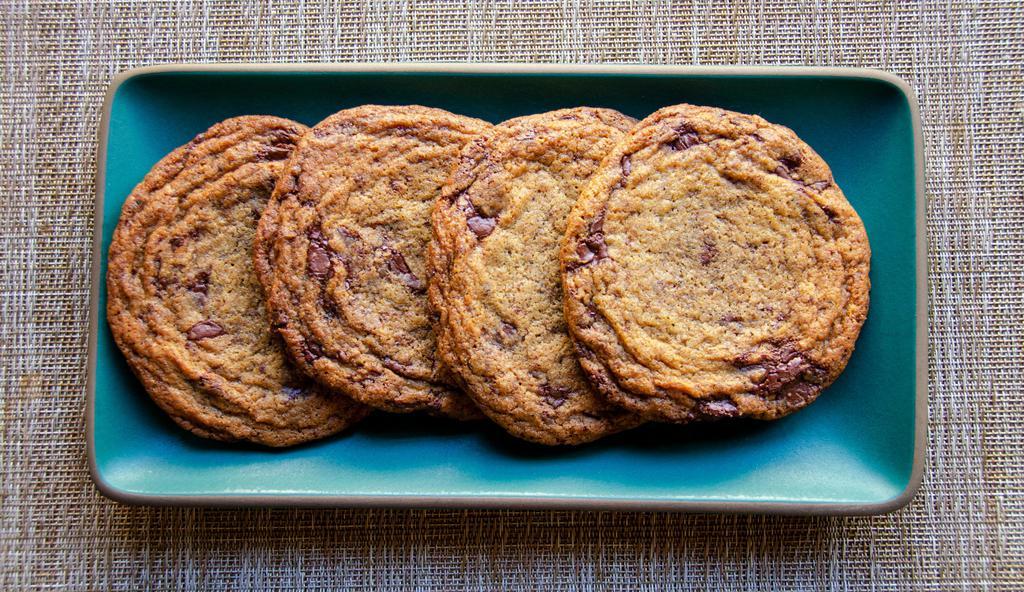 Brown Butter Chocolate Chip Cookie · with Guittard chocolate chips