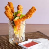 Coconut Prawns · Served with sweet chili dipping sauce.