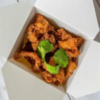 Fried Chicken Skins(limited) · Battered and deep-fried marinated chicken wings with Thai sweet chilies sauce.