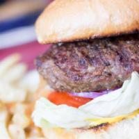 Juicy Lucy · Half pound fresh ground chuck with melted American cheese in the center with mayo, mustard, ...