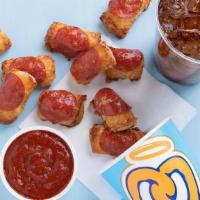 Regular Pepperoni Pretzel Nuggets Bundle · A regular size (21 oz.) cup of Pepperoni Pretzel Nuggets paired with any dip, and a medium s...