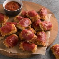 Pepperoni Pretzel Nuggets · The Pepperoni Pretzel you know and love, available bite-size! Each nugget is topped with a s...