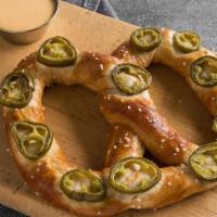 Jalapeno Pretzel · Spice up your snacking experience with a Jalapeno Pretzel. Our Original Pretzel topped with ...