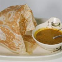 Roti Prata · Malaysia paper thin bread dipping with curry sauce