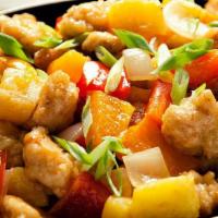 Malay Sweet & Sour Chicken · Chicken with pineapple and Chef’s special sweet and sour sauce