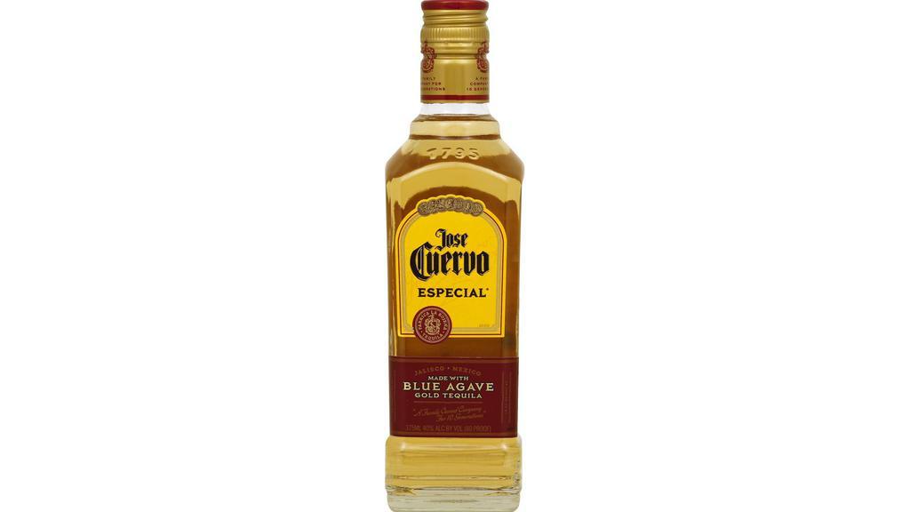 Jose Cuervo Gold Tequila 375ml · Mexico- The world's leading brand of tequila. Smooth tasting, with a hint of sweetness and a rich, well-balanced character of oak, spice and vanilla tones. The classic margarita ingredient.