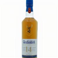 Glenfiddich Single Malt Scotch Whisky Aged 14 Years 750ml · Speyside, Scotland-Richly layered whisky is matured in 3 types of oak cask: sherry, bourbon ...