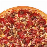 5 Meat Feast™ · CRAZY!CRAZY!™ AMOUNTS OF TOPPINGS AT THE NATION'S BEST PRICE** Large round pizza with Bacon,...