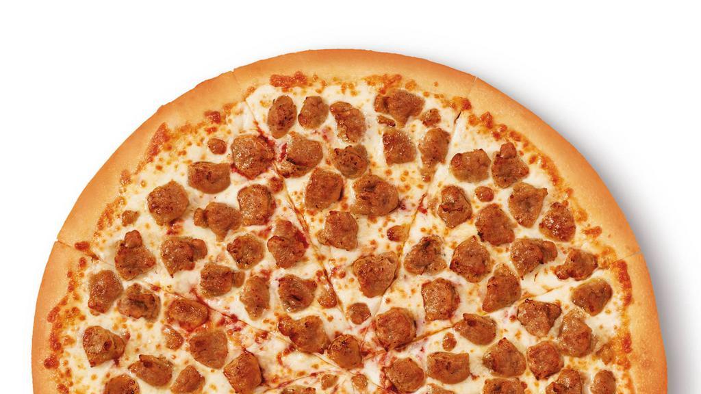 Extramostbestest® Sausage · EXTRA CHEESE & MOST SAUSAGE ALL AT THE NATION'S BEST PRICE * Large round with Sausage  (2650 Cal)