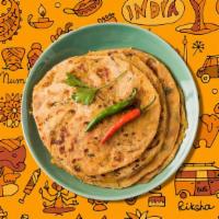 Plain Paratha · Bread sauteed wit mildly spiced mixture of potatoes, peas, carrots, corn, string beans serve...