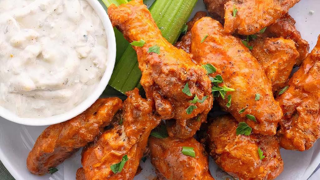 Chicken Wings  · Fried Chicken wings with your choice of flavor and dipping sauce.