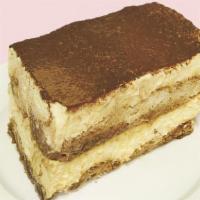Suesse Tiramisu cake · Coffee-flavoured Italian dessert. It is made of ladyfingers (savoiardi) dipped in coffee, la...