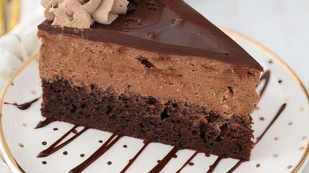 Chocolicious Chocolate Cake · Chocolate cake filled with Chocolate Mousse.