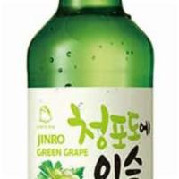 JINRO SOJU · GREEN GRAPE OR STRAWBERRY