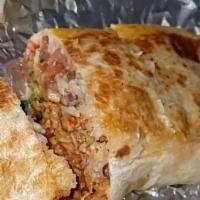 Super Burrito · Meat, beans, rice, sour cream, avocado, Pico de gallo, salsa and cheese.