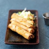 1. Pork Spring Roll · Deep fried egg rolls stuffed with silver noodles, taro and vegetables. Served with sweet sou...