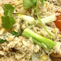 87. Fried Rice with Roasted Duck · Stir-fried rice with egg, tomato, pineapple and onion.