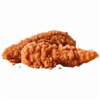 Chicken Strips · Lightly breaded strips of boneless chicken fried to a golden brown and served with honey mus...