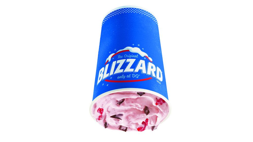 Choco Dipped Strawberry Blizzard® Treat · Strawberry topping and choco chunks blended with our world-famous soft serve to Blizzard® perfection.