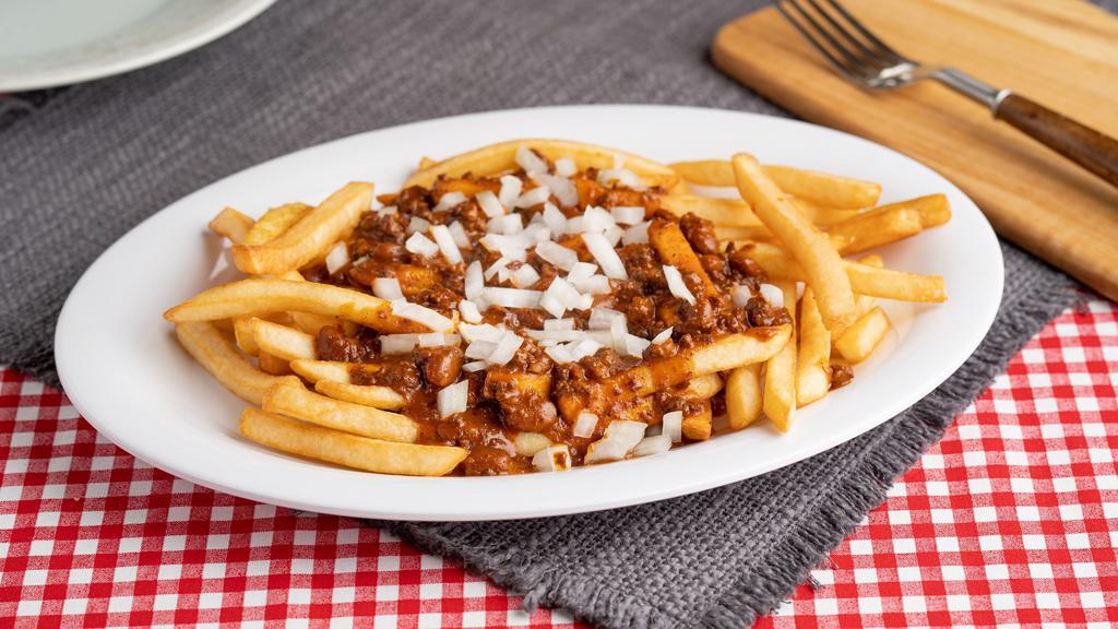 Chili Fries · French fries smothered in a rich and meaty chili.