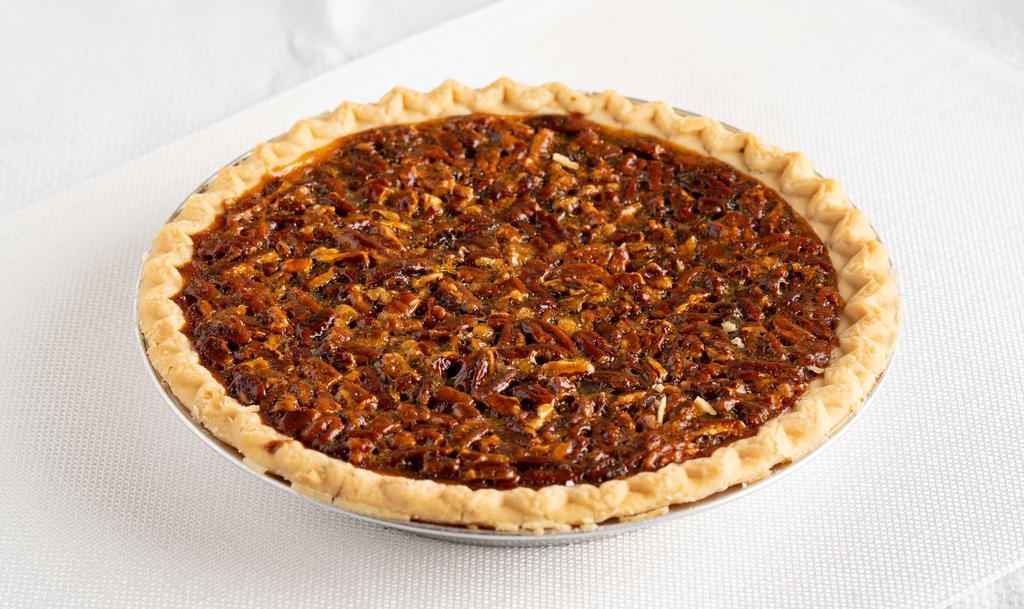 Pecan (Whole) · Classic pecan pie in a flakey pie crust with a toasted pecan topping. Made with pecan halves!