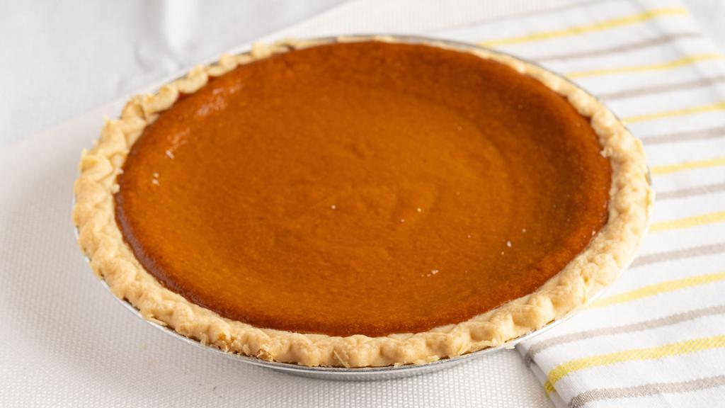 Pumpkin (Whole) · Classic pumpkin pie in a flakey pie crust.