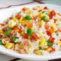 Stir-Fried Rice with Assorted Vegetable · 