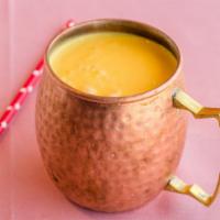 Mango Lassi · Homemade organic yogurt drink made with mango.
