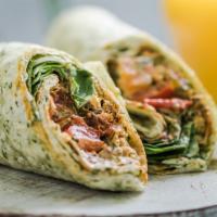 Grilled Fajita Burrito · Flavorful fajita burrito filled with your choice of meat and rice. Packed with a house fajit...