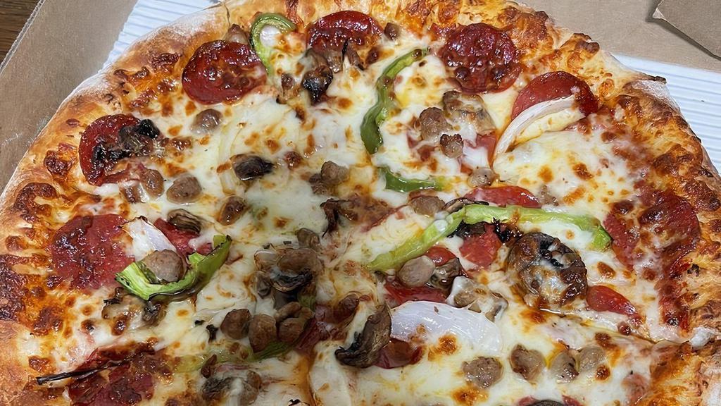 Combination Pizza · Pepperoni, mushroom, sausage, onion and bell pepper.