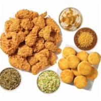 Mixed Chicken (30 Pcs) · Includes six large signature sides and fifteen hot buttermilk biscuits.