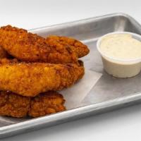 Nashville Spicy Chicken · nashville style hot chicken tender, honey, ranch