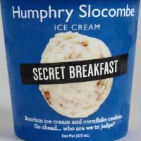Secret Breakfast · Bourbon ice cream with cornflake cookies, go ahead, who are we to judge? In fact, make ours ...