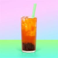 Roasted Oolong Boba Tea · Oolong tea, served cold with boba.