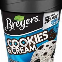 Breyers Cookies & Cream · Dive into Breyers® rich and creamy vanilla loaded with scrumptious, crème-filled chocolate c...